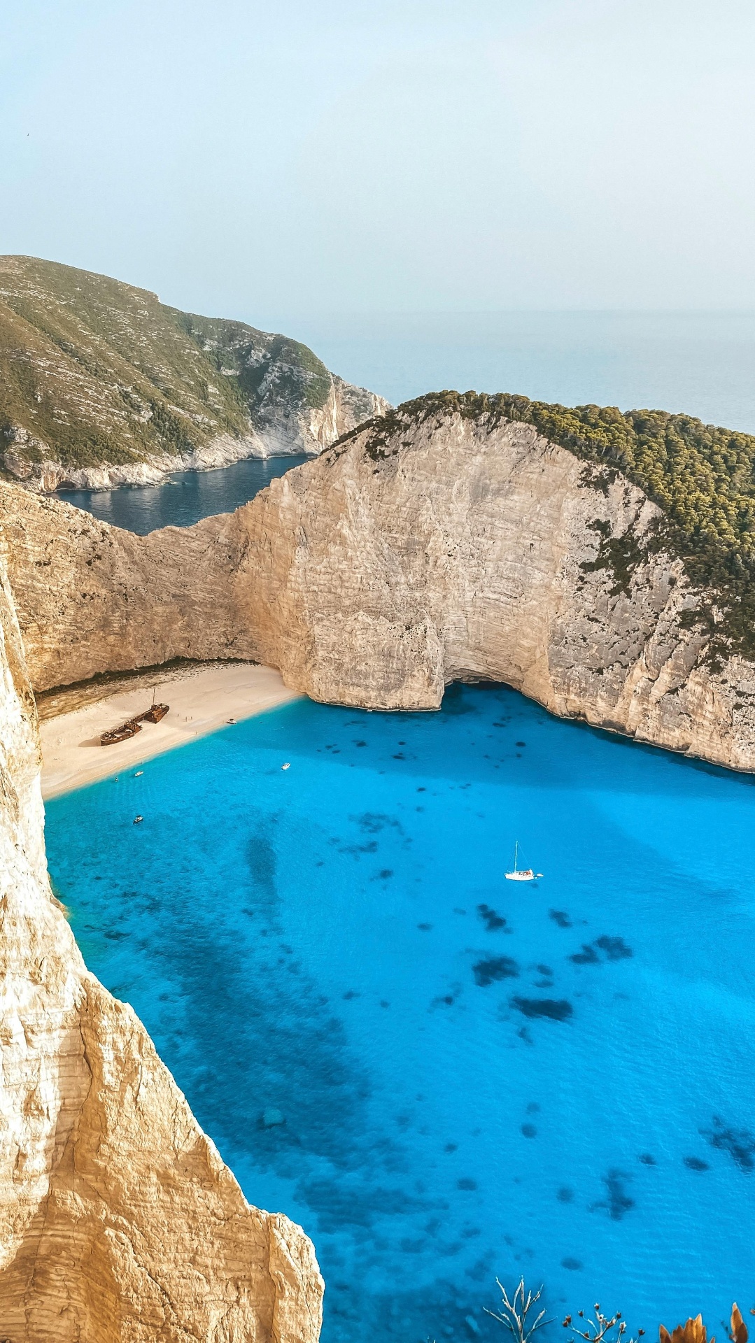 Navagio Shipwreck Beach from above, Zakynthos