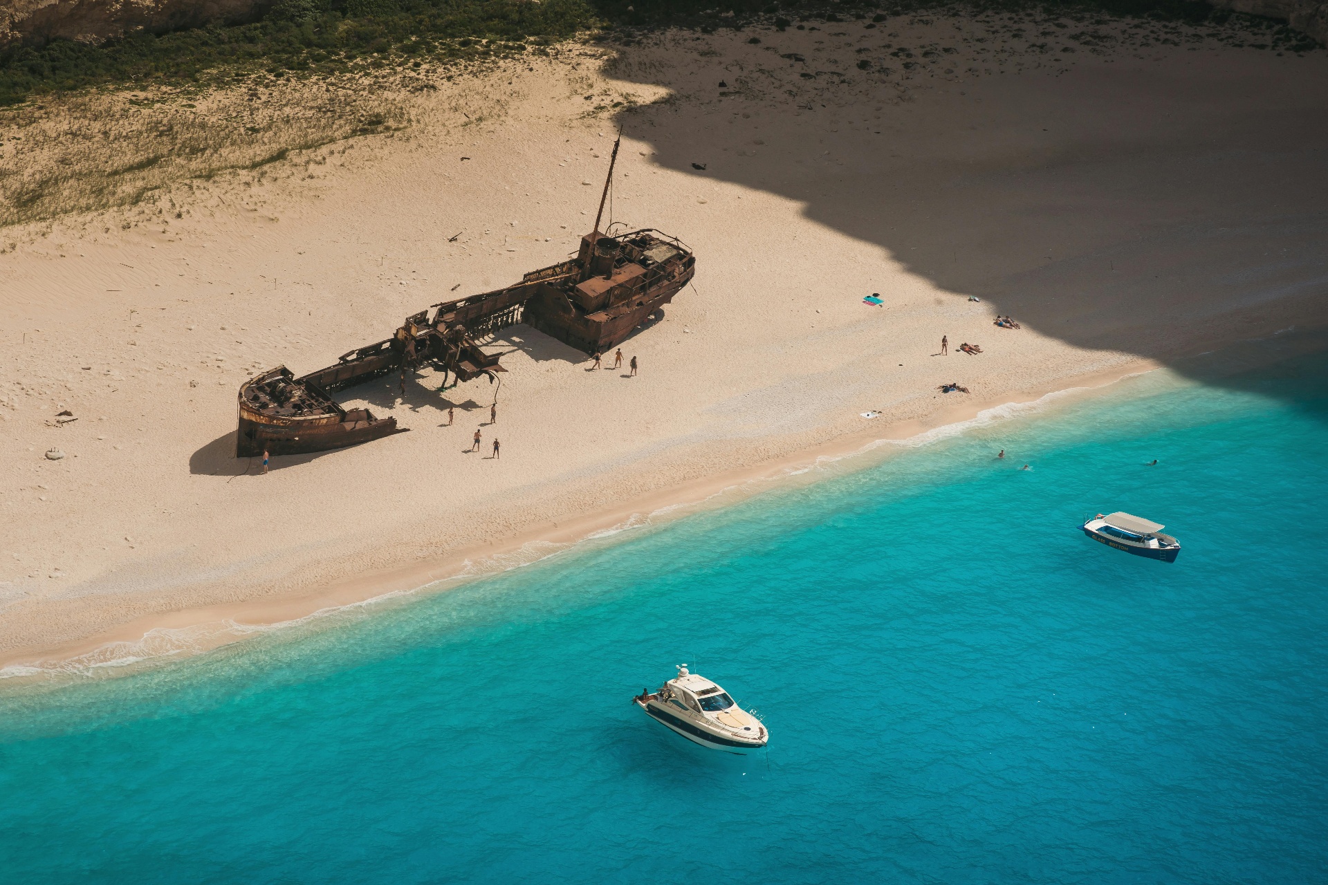 The shipwreck on Navagio beach, Zakynthos